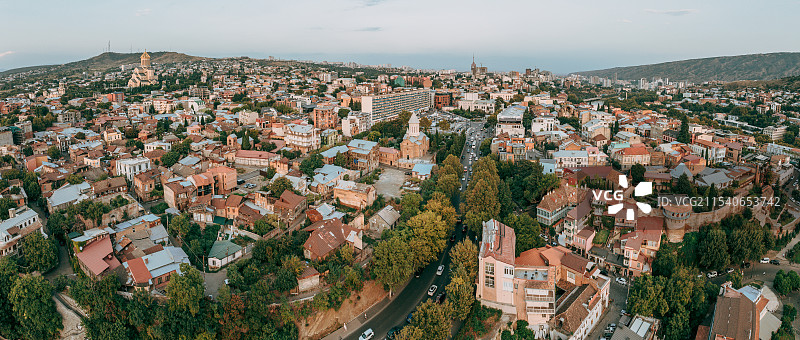 格鲁吉亚首都第比利斯城市风光图片素材