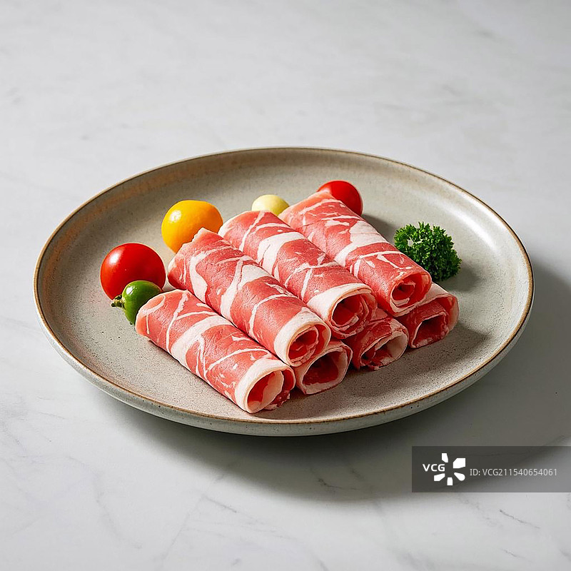 牛肉卷肥牛卷羊肉卷图片素材