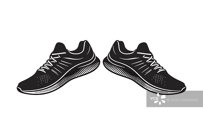 跑鞋轮廓图片素材