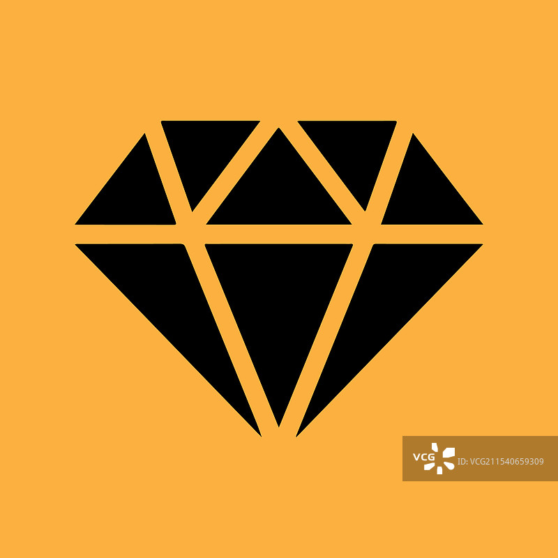 钻石轮廓图标图片素材