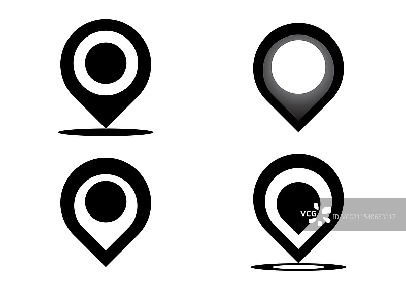 位置或地图图钉图标符号图片素材