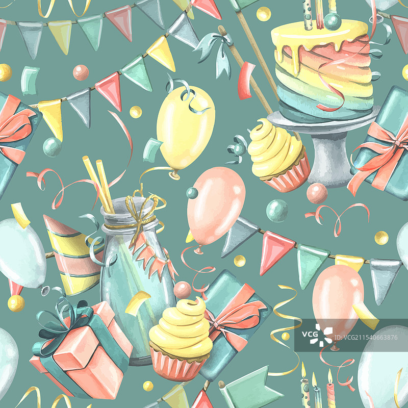 蛋糕 鸡尾酒 蜡烛 气球 节日庆祝图片素材
