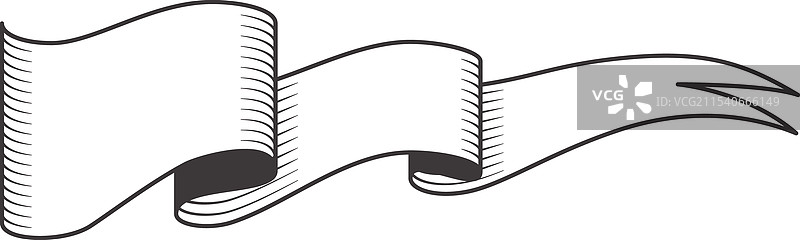 经典复古丝带横幅飘扬流动图片素材