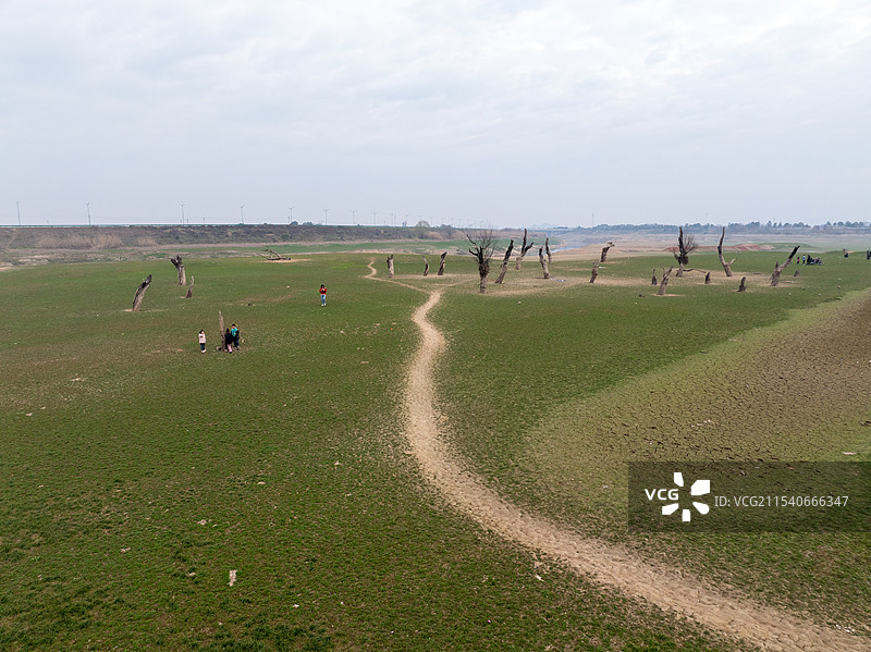 长沙望城沩水河团山湖冬季景色图片素材