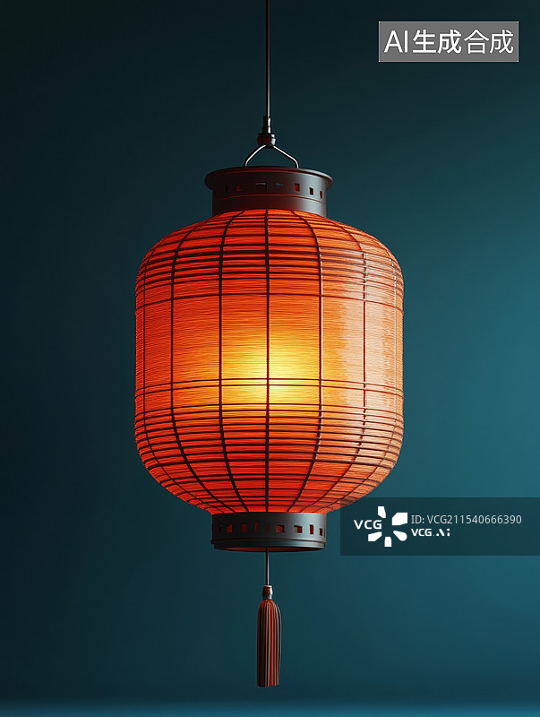 【AI数字艺术】中式节日红色灯笼素材图片素材