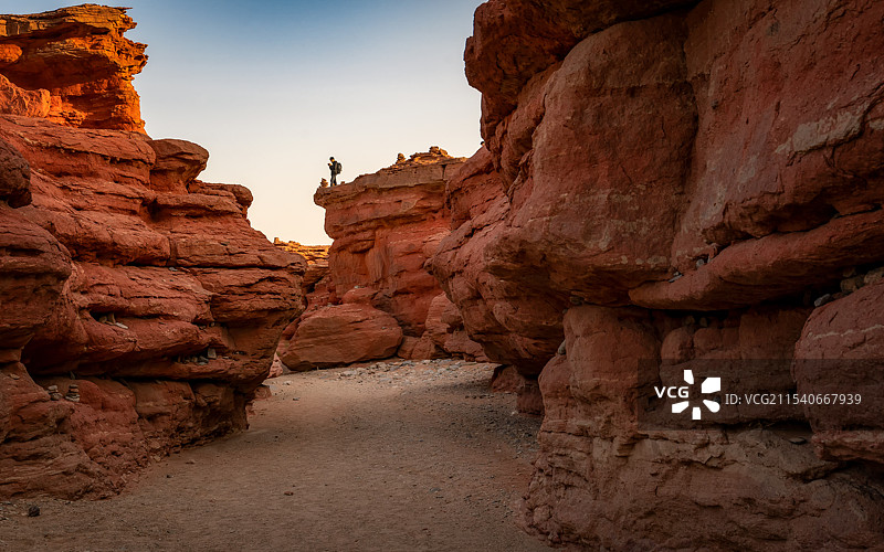 内蒙古阿拉善盟西部梦幻谷景区航拍图片素材