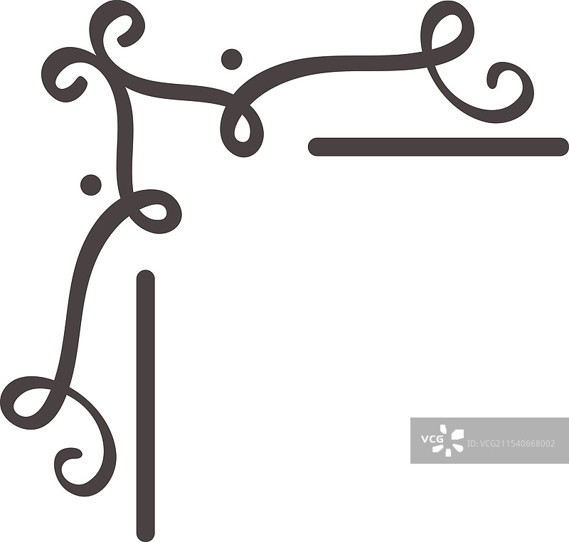 优雅的花纹和旋涡形成了一种装饰效果图片素材