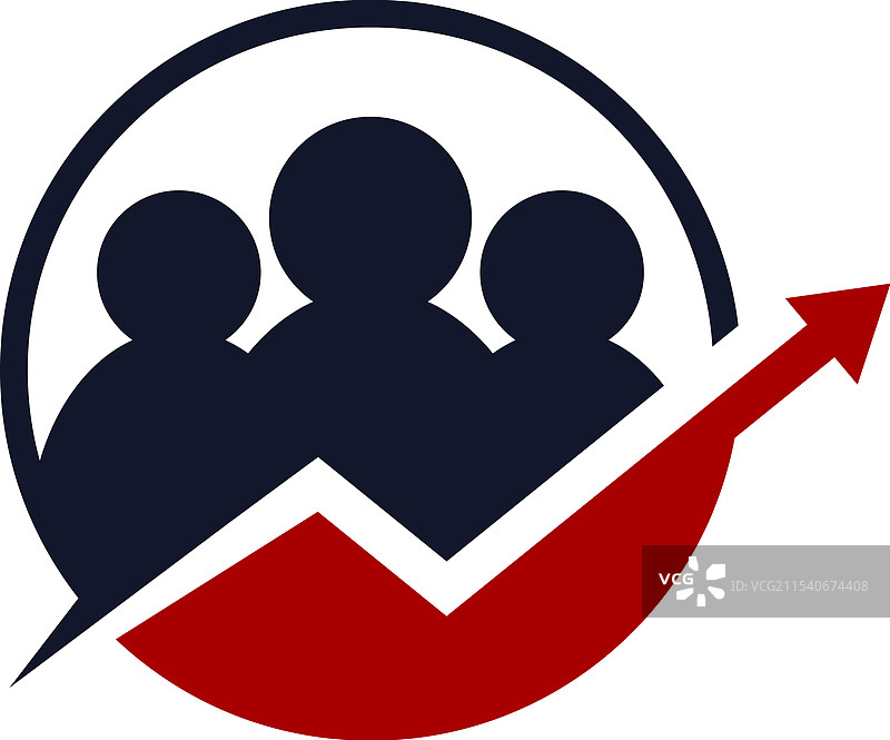 团队成长向上趋势成功图片素材