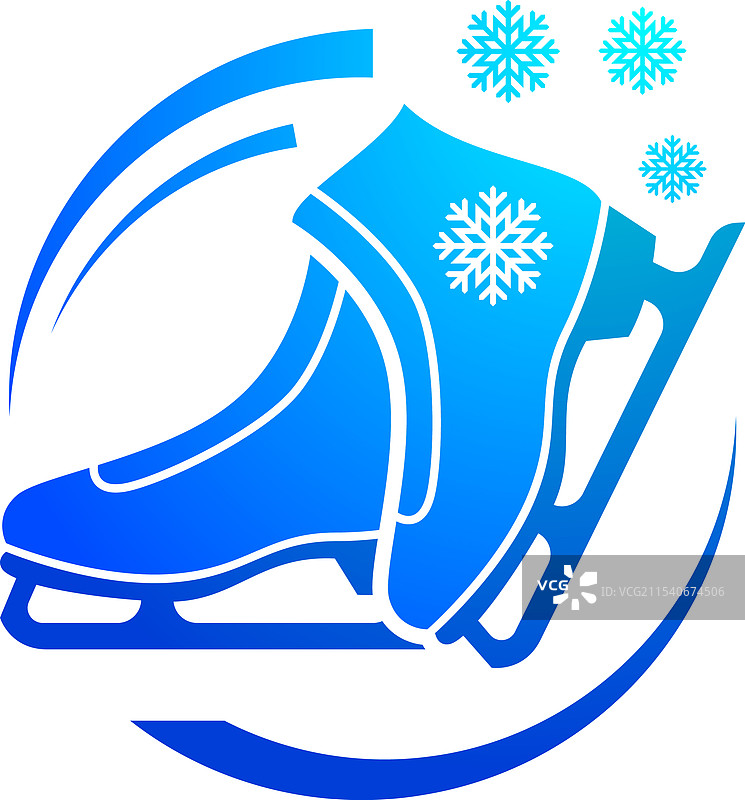 冰鞋图形设计图片素材