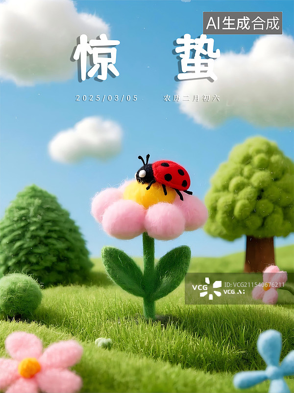 【AI数字艺术】二十四节气惊蛰海报图片素材