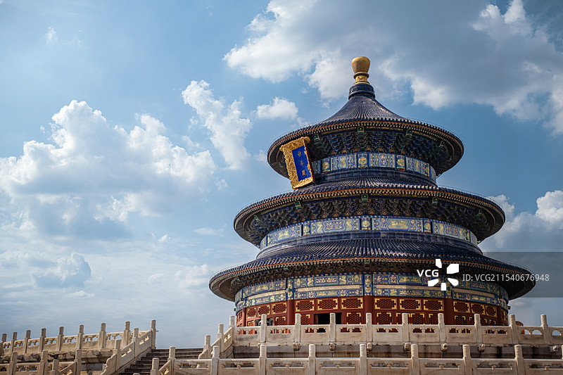 北京天坛公园祈年殿特写图片素材