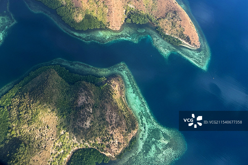 菲律宾科隆岛Coron island，航拍图片素材