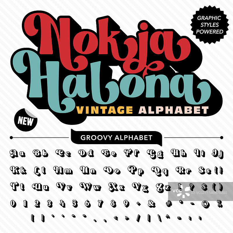 诺基亚哈洛纳复古风格字母显示器图片素材