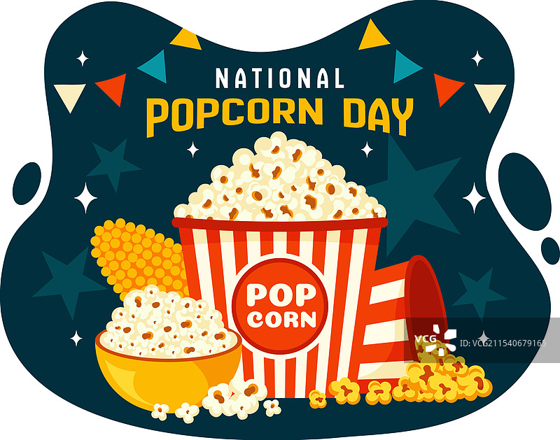 1月19日的全国爆米花日，特色是一个图片素材