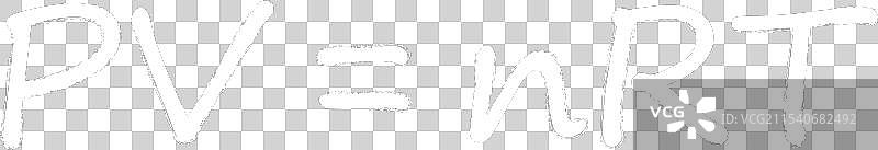 理想气体定律方程在黑板上图片素材