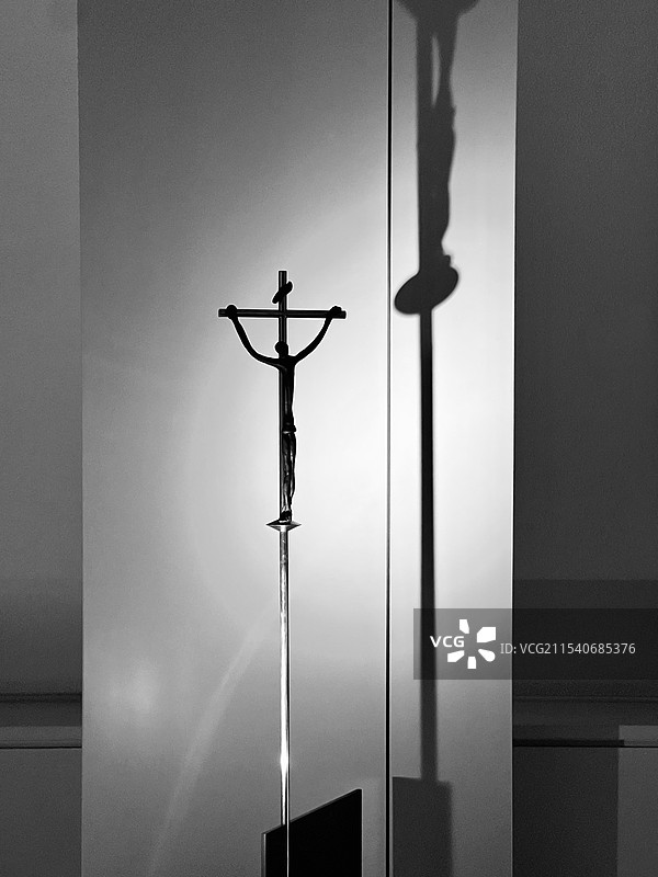 梵蒂冈博物馆当代艺术展厅马蒂斯设计的十字架苦像图片素材