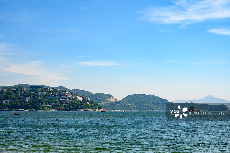 深圳大梅沙海滨公园的海上风光图片素材