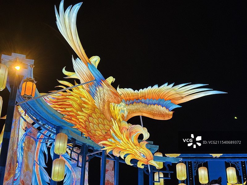 北京千灯夜自贡灯展图片素材