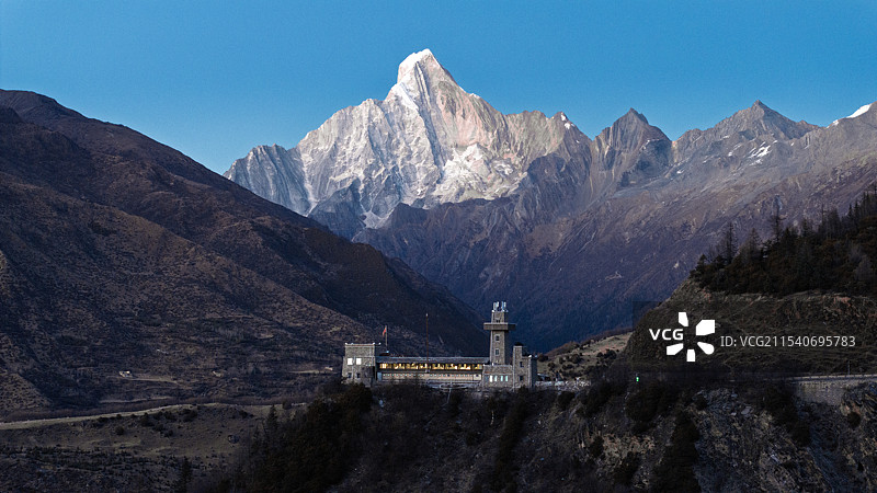 四姑娘山猫鼻梁观景点图片素材