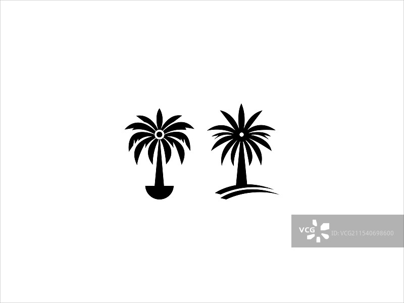 棕榈树标志设计图片素材