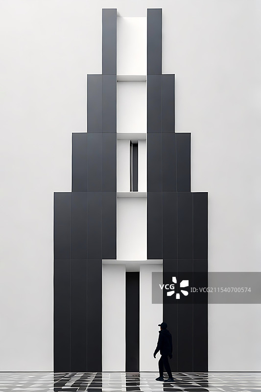 纹理层次建筑设计潘通色彩图片素材