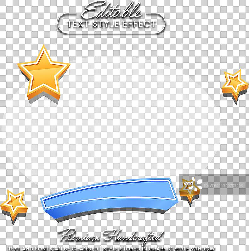 复古可编辑文本效果图形样式模板图片素材