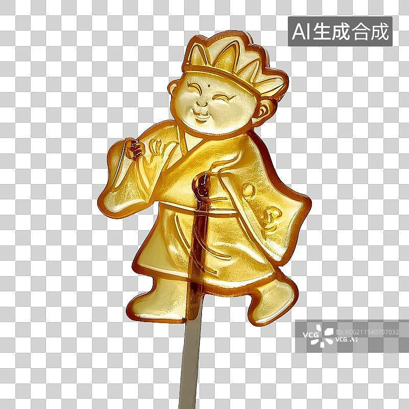 【AI数字艺术】非遗糖画风格唐三藏元素图片素材