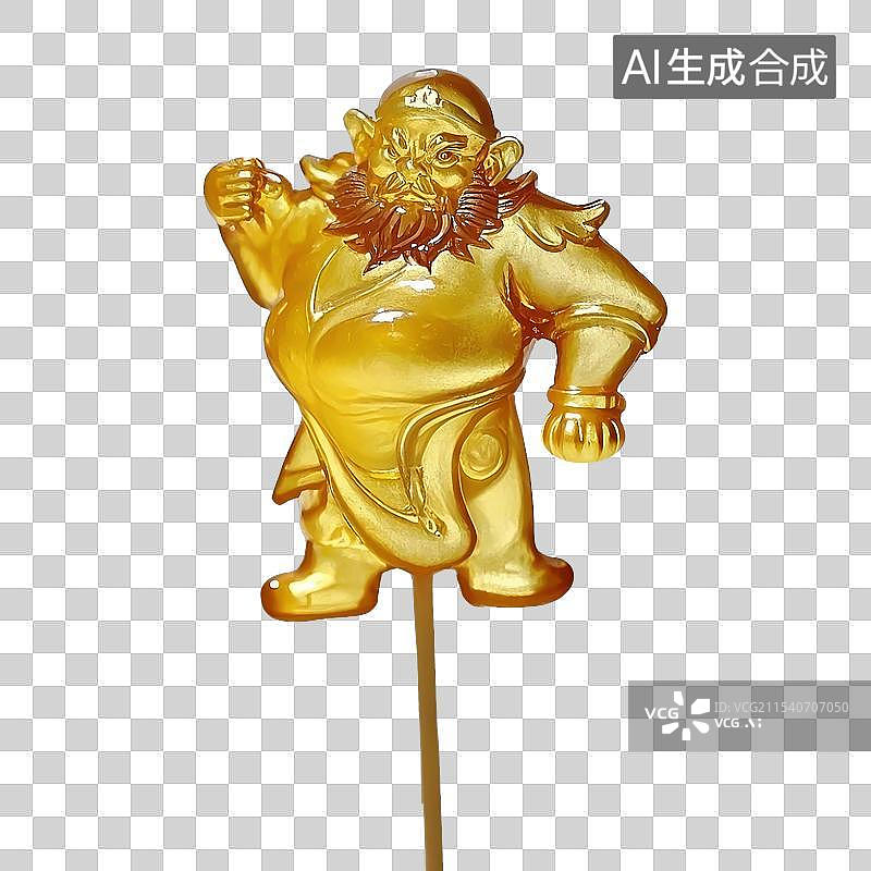 【AI数字艺术】非遗糖画风格沙悟净元素图片素材