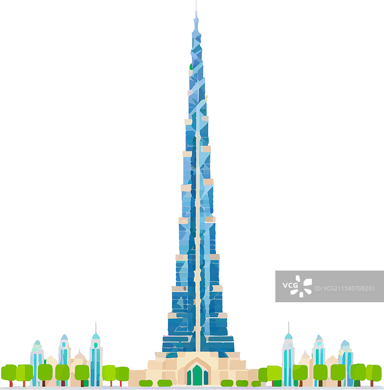 哈利法塔的高速电梯图片素材