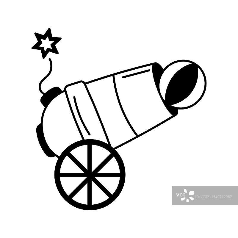 马戏团大炮图片素材