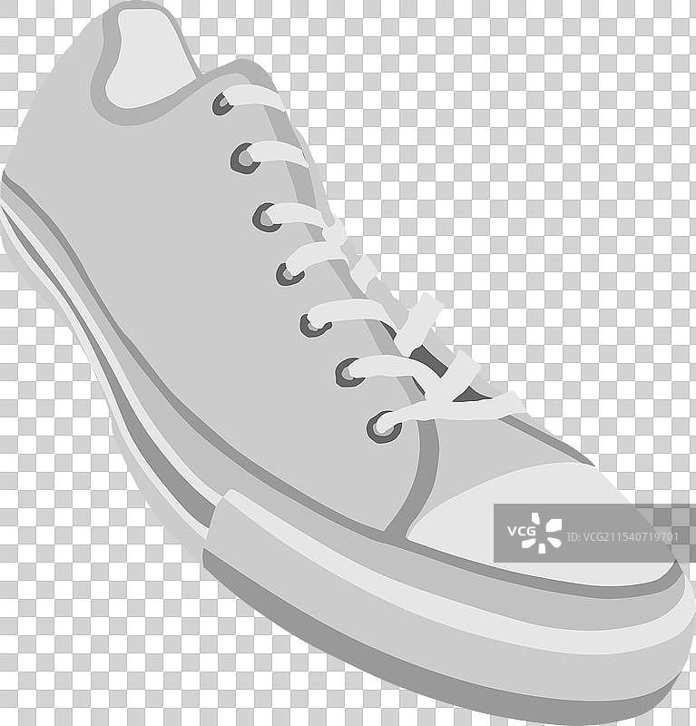 系运动鞋，背景纯色图片素材