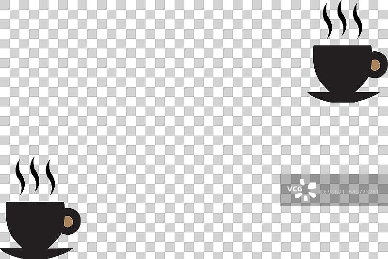 咖啡时间可编辑文本效果 3D 凸起风格图片素材