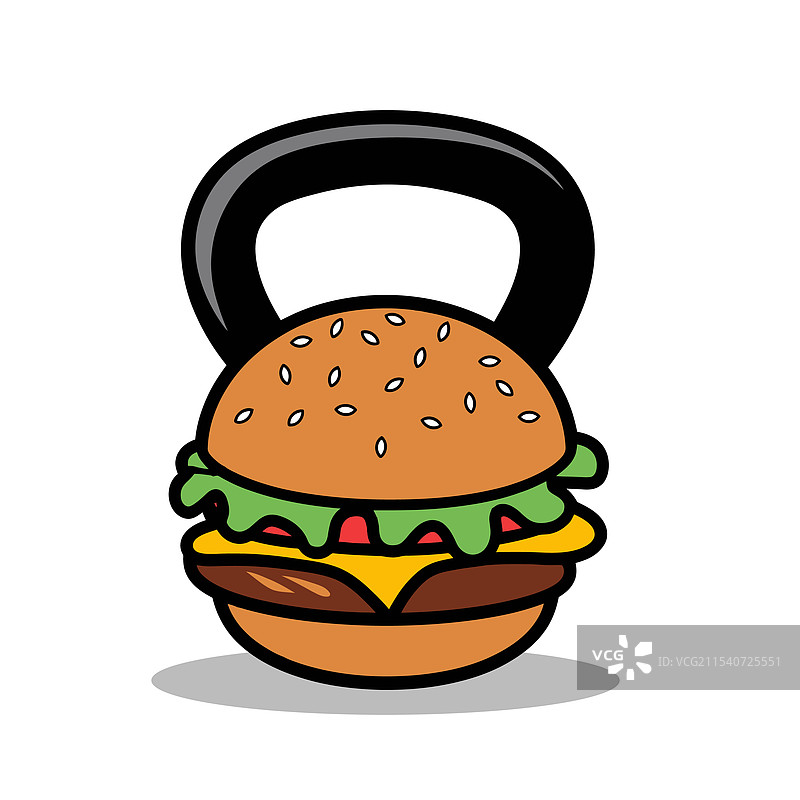 壶铃汉堡图片素材