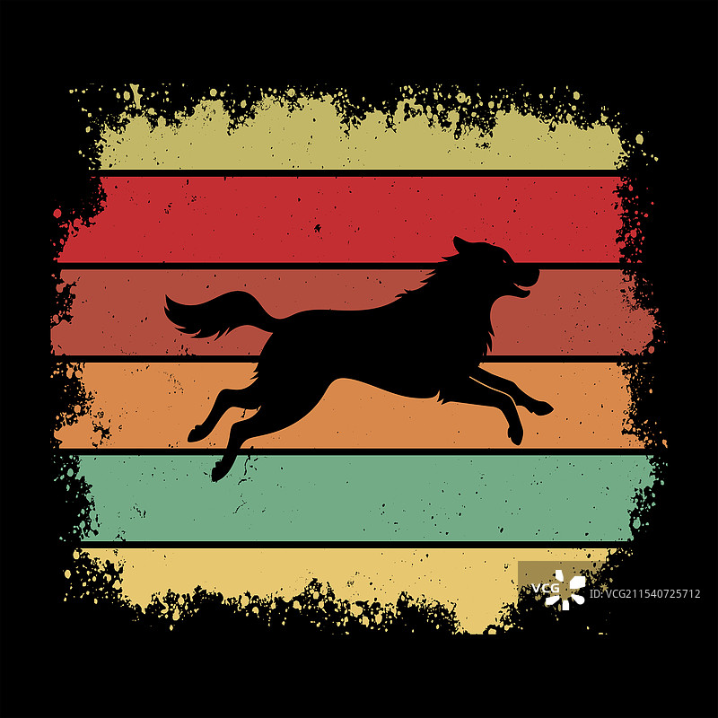 复古风格的大比利时犬图片素材