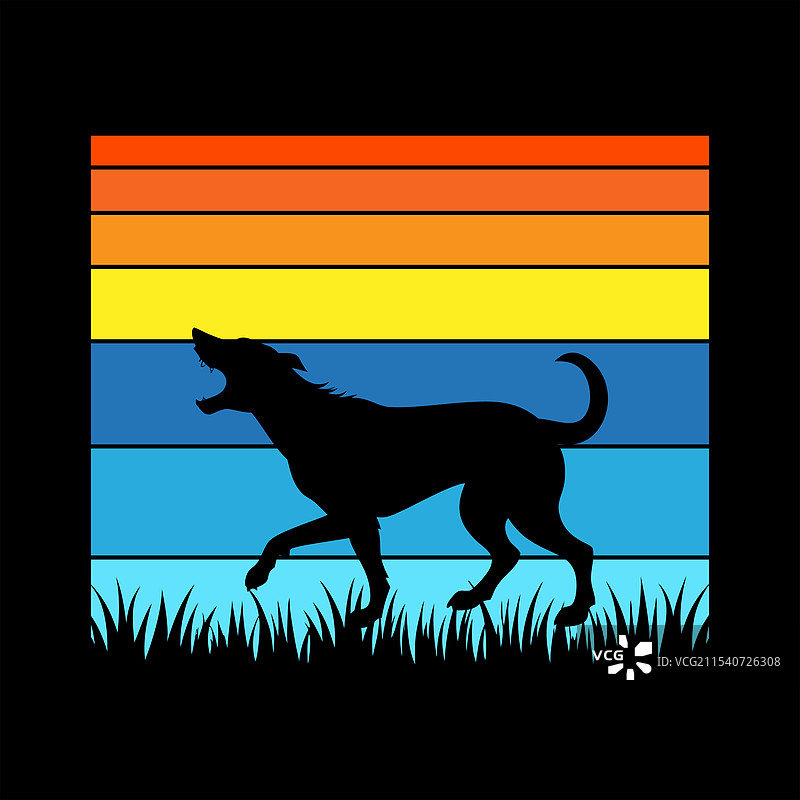 复古的爱尔兰猎狼犬图片素材