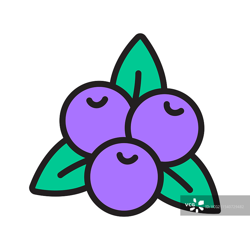 香蕉蓝莓图片素材