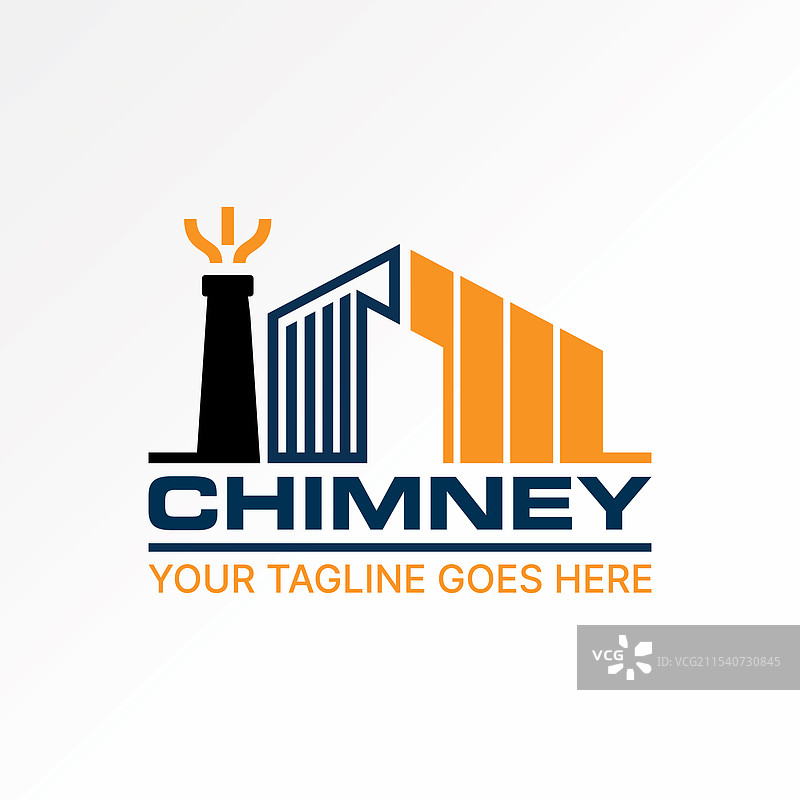 建筑施工烟囱和火炬塔图片素材