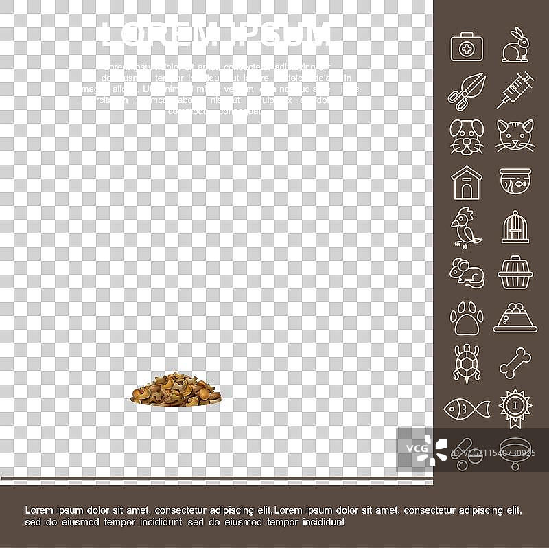 真实的猫狗食品成分图片素材