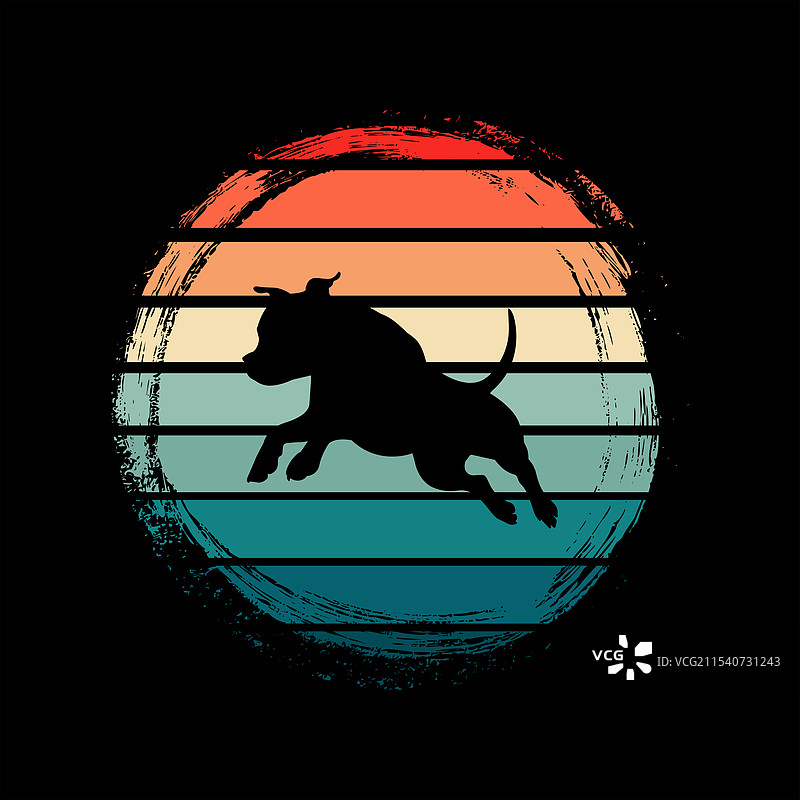 斯塔福德郡斗牛犬复古风格图片素材