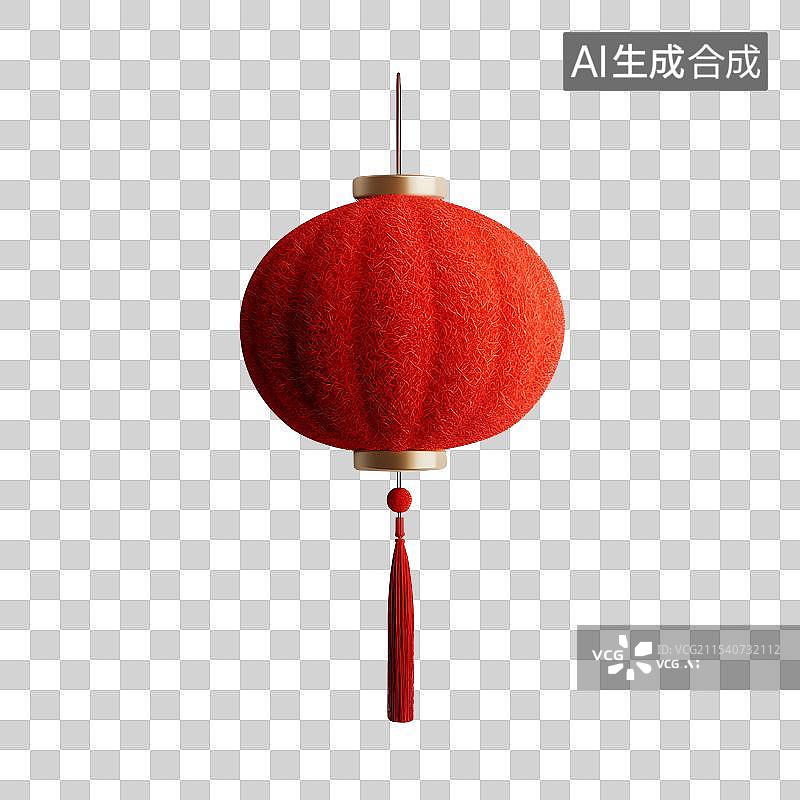 【AI数字艺术】AIGC：3D新年春节灯笼 设计元素图片素材