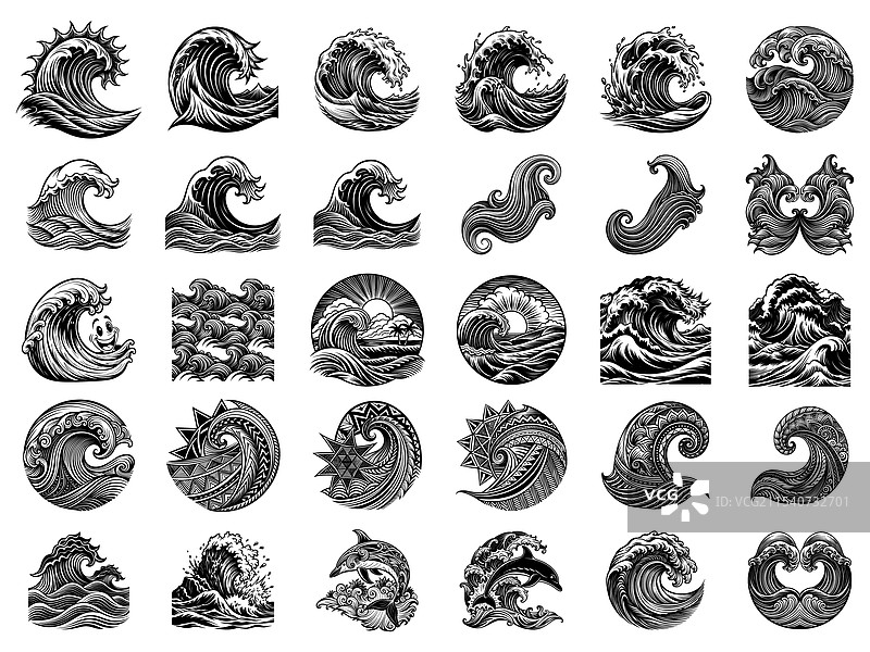 海洋波浪图片素材