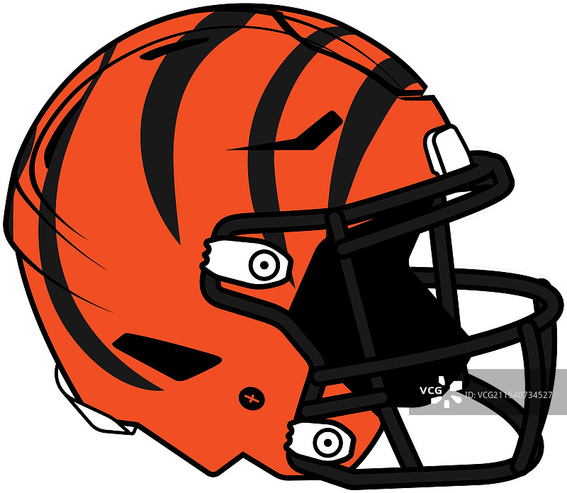 辛辛那提猛虎队的橙色头盔图片素材
