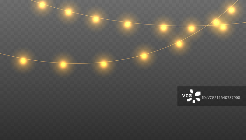 圣诞灯光 PNG图片素材