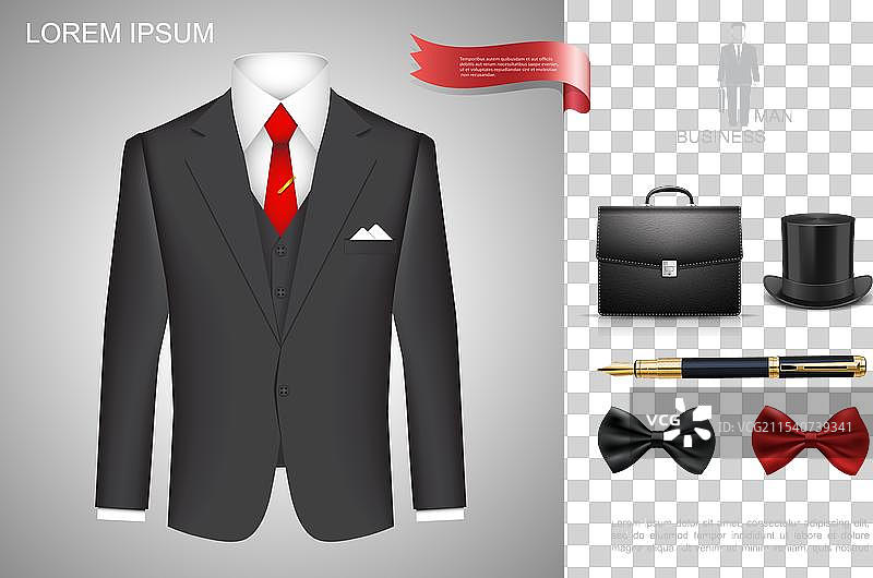 现实主义商人风格的构图图片素材