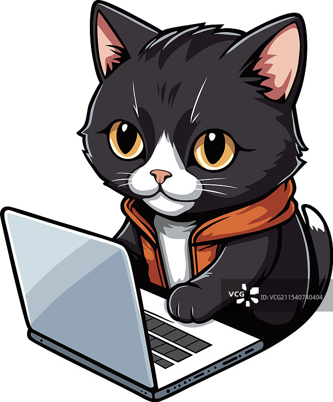 黑客猫图片素材