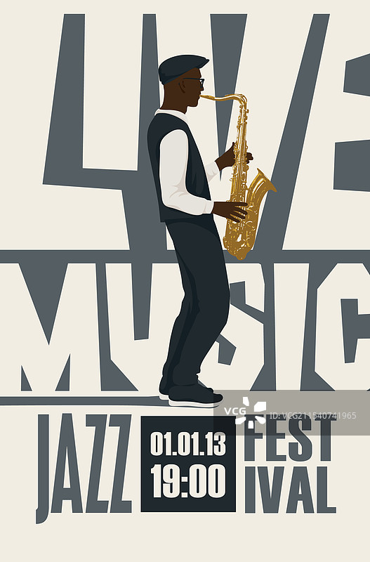 爵士现场音乐节海报图片素材