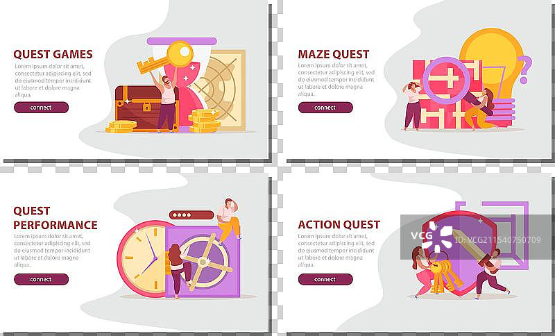 冒险游戏横幅图片素材