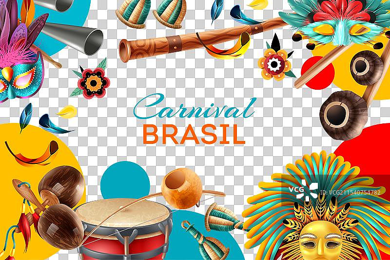 巴西狂欢节海报图片素材