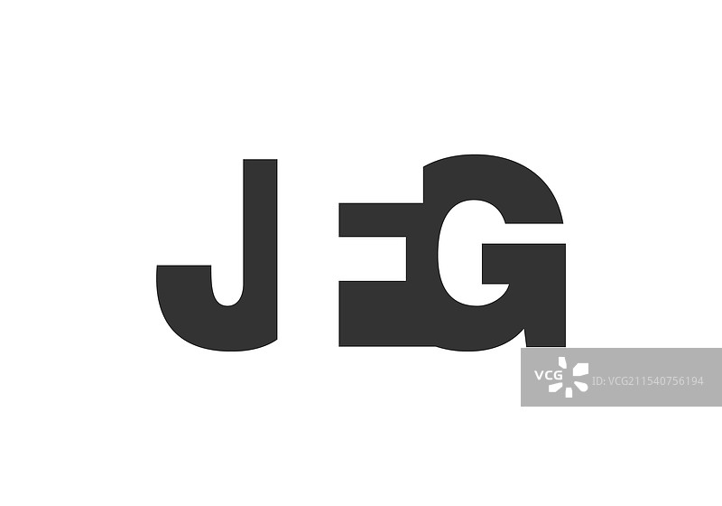 jfg标志设计，字母j、f、g，粗体字型图片素材