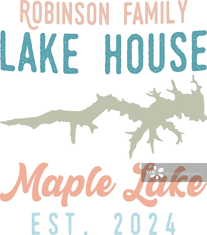 罗宾逊家族湖边小屋，枫树湖，成立于2024年图片素材